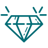 Latest Technology Sparkling diamond icon